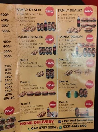 Peri Peri Grill Chicken menu 1 Peri Peri Grill Chicken menu