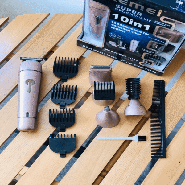 Kemei Professional Super Grooming Kit For Men 10 In 1 Km-1015
