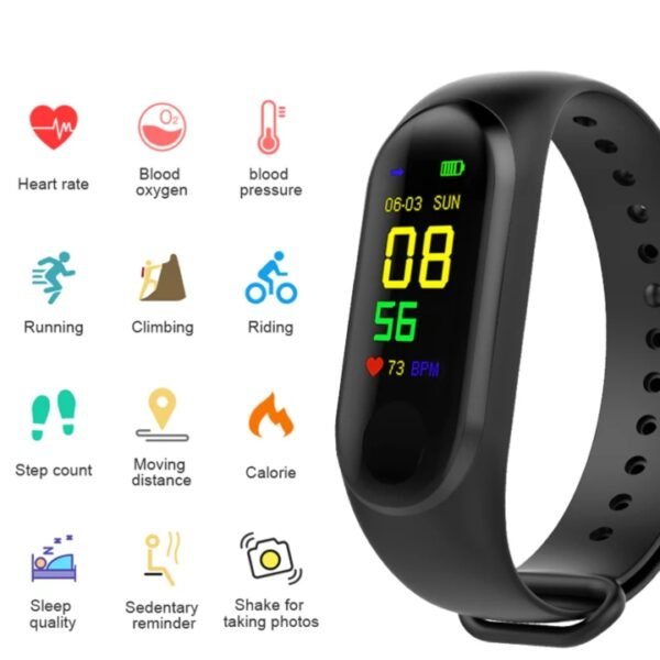 M4 PLUS HEALTH BAND B.P FITNESS HEART RATE OR PULSE METER