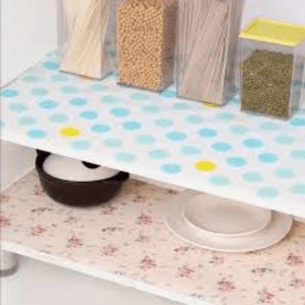 Antibacterial Table Roll Sheets (Polka Blue)