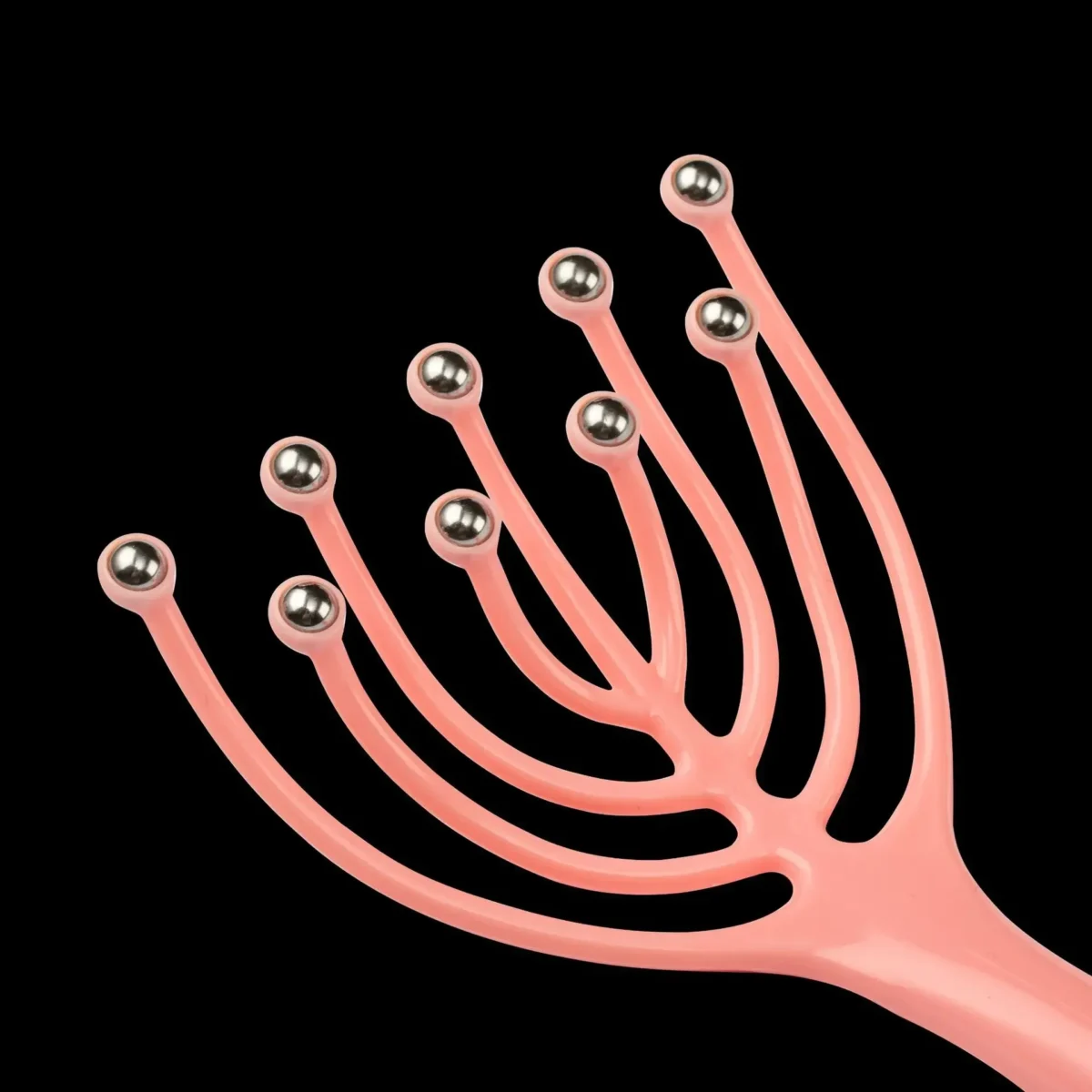 Head Massager Comb Exercise balls Roller Scalp Hand Held Scalp Reduce Stress Fatigue Relax Blood Circulation (random color) Long Live pakistan