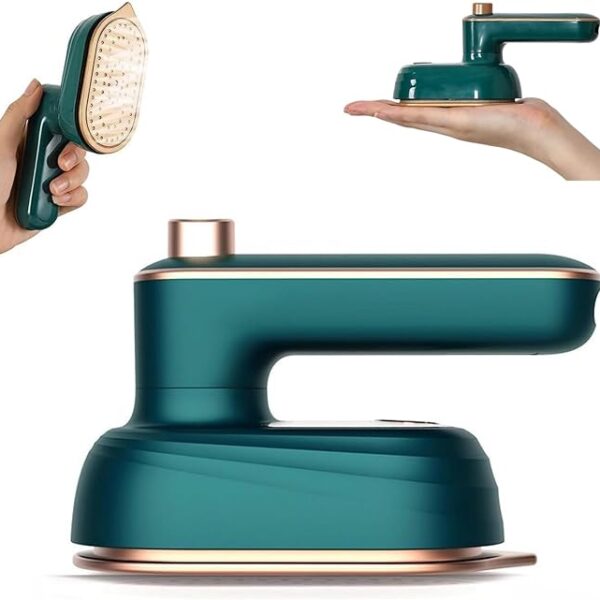 Portable Handheld Steam Iron, 180° Rotatable Professional Mini Steam Iron for Clothes, Foldable Travel Garment Steamer Micro Steam Iron for Home Travel