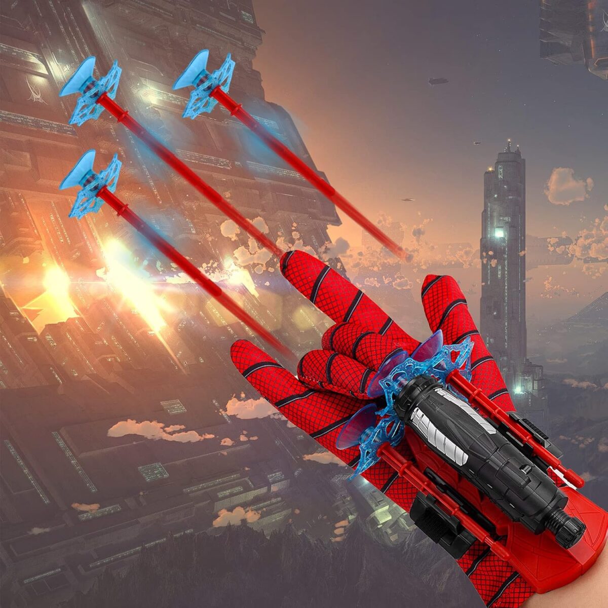 Spider-Man wrist Shooter ,transmitter Set for Kids - Multicolour Long Live pakistan