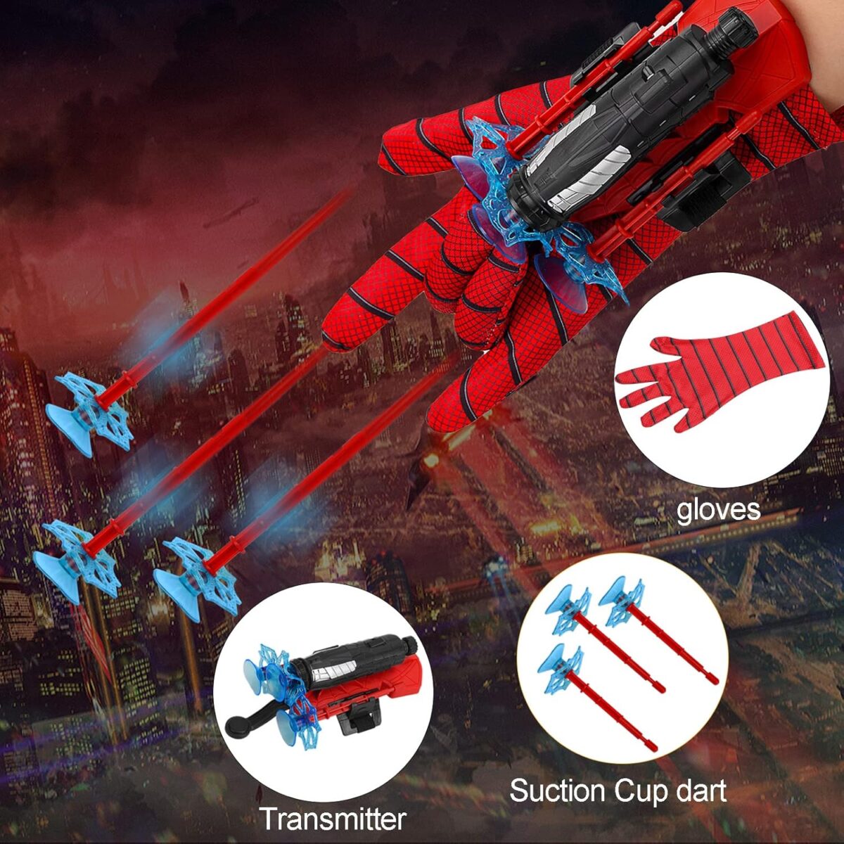 Spider-Man wrist Shooter ,transmitter Set for Kids - Multicolour Long Live pakistan