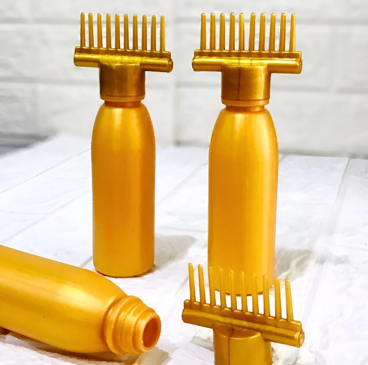 (Pack of 20) Hair dye bottle | Hair Oil Applicator Bottle, Root oiling Comb bottle for Hair Coloring, Shampoo, Oiling, Dye, and Scalp Treatment for home & commercial ( Empty Bottle) Long Live pakistan