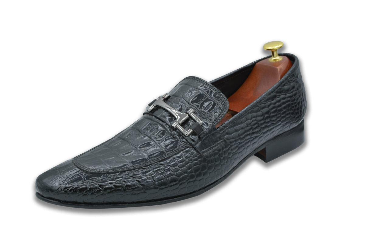 Croc Texture Patent Leather Shoes Long Live pakistan