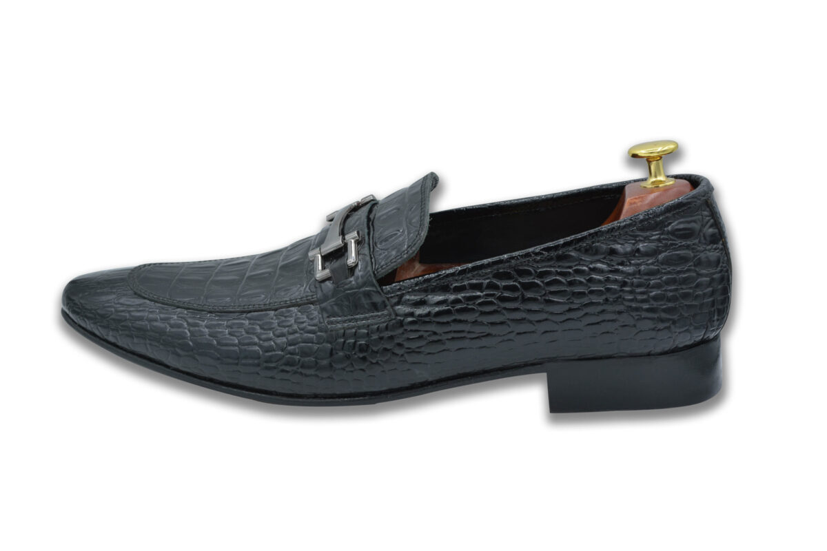 Croc Texture Patent Leather Shoes Long Live pakistan