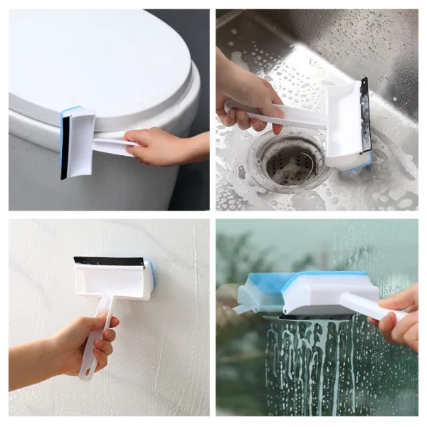 Foam Wiper for window| Glass Cleaning Brush / Squeegee Rubber Window Wiper Cleaner(random color )