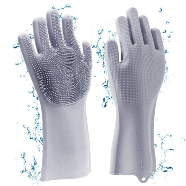 Dishwashing Gloves- Silicone Kitchen Scrub