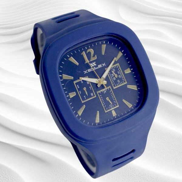 Xenlex Square Dail Watch For Boys Analog Silicone Starp Dial (ZV:11850)